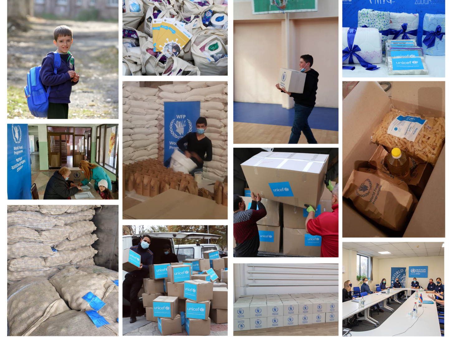 Compilation of pictures of some of UN Armenia's support to to people displaced from in and around Nagorno-Karabakh and affected communities in Armenia.