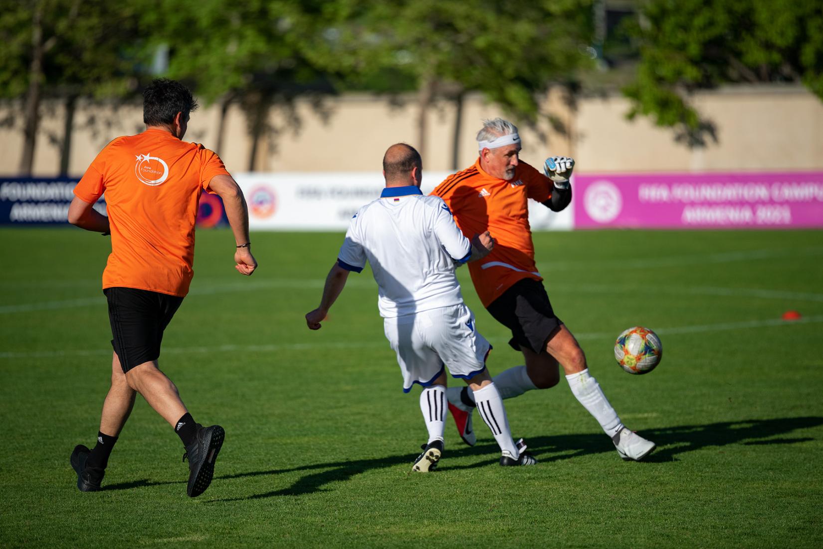 A shot from friendly match between FIFA Foundation and FFA.