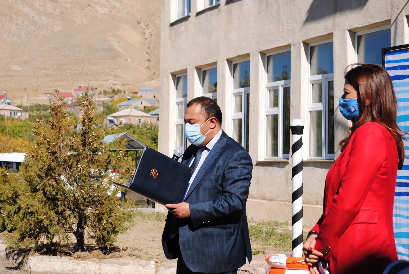 The Governor of Vayots Dzor province, Ararat Grigoryan.