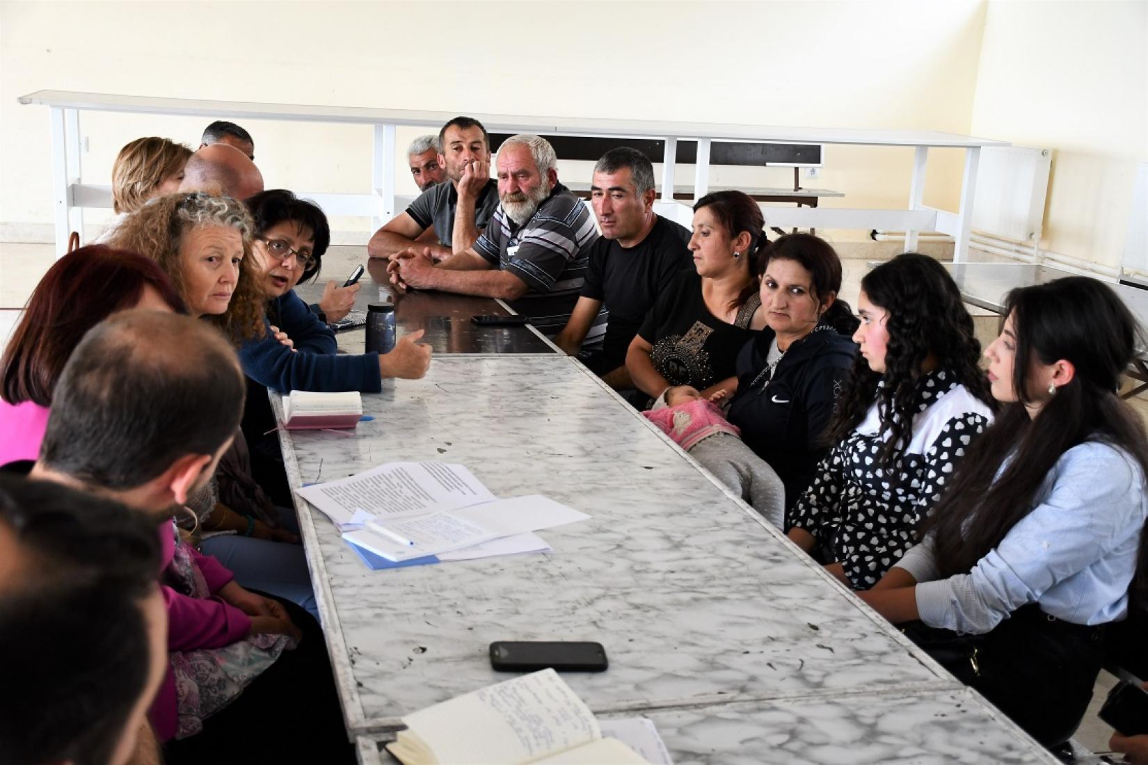 The Acting Resident Coordinator of the UN in Armenia, Lila Pieters Yahia met with the project beneficiaries.