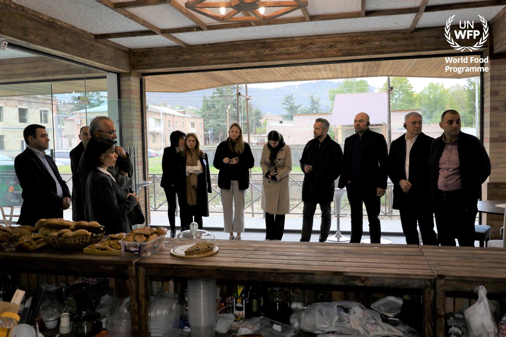 Twelve persons visitd  visit the Wholegrain Academy Training and Resource center and a bakery.