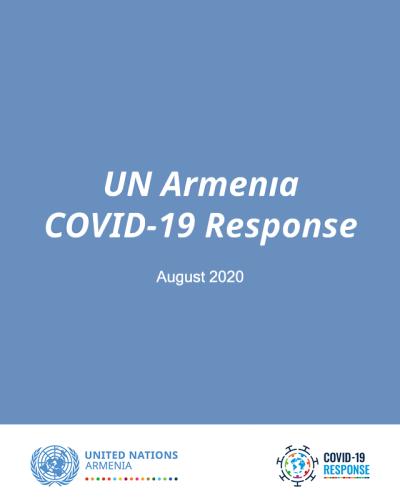 UN Armenia COVID-19 Response infographics cover.