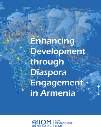 "Enhancing Development through Diaspora Engagement in Armenia" report cover.