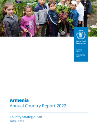 WFP Armenia Annual Country Report 2022 cover.